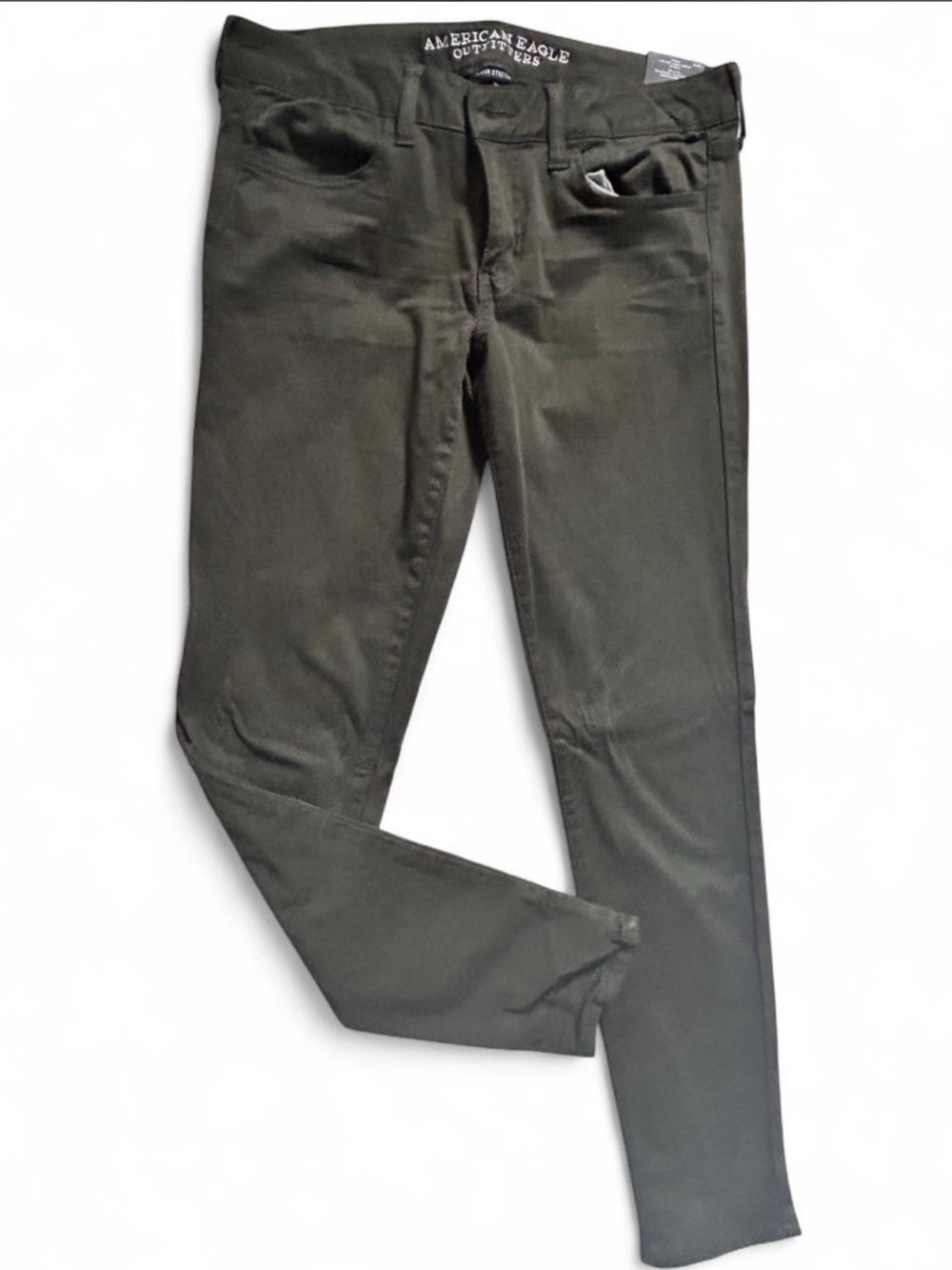 American Eagle Outfitters Dark Olive Skinny Jeans